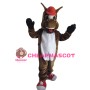 Happy Horse With Red Cap And Shoes Mascot Costume