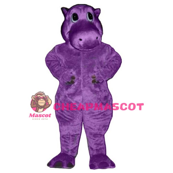New Interesting Cartoon Purple Hippo Mascot Costume