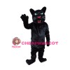 Strong Powerful Black Leopard Mascot Costume