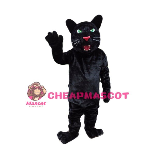 Strong Powerful Black Leopard Mascot Costume