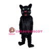 Strong Powerful Black Leopard Mascot Costume