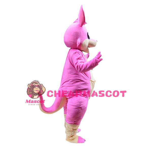 For Adult Lively Pink Kangaroo Mascot Costume