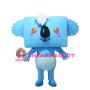 Square Head Blue Koala With Diapers Mascot Costume
