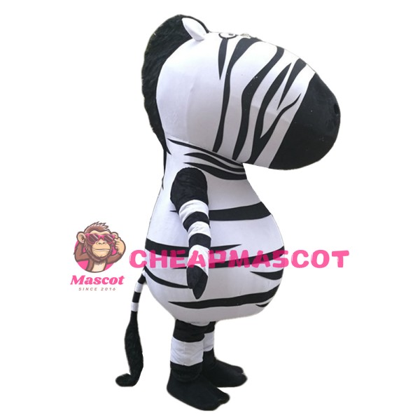 Funny Interesting Cartoon Big Head Zebra Mascot Costume