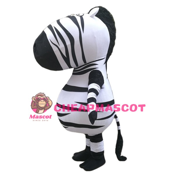 Funny Interesting Cartoon Big Head Zebra Mascot Costume