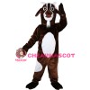 Adult Hot Lively Brown & White Goat Mascot Costume