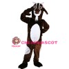 Adult Hot Lively Brown & White Goat Mascot Costume