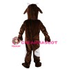 Adult Hot Lively Brown & White Goat Mascot Costume