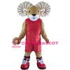 Quality Strong Ram With Sports Set Mascot Costume