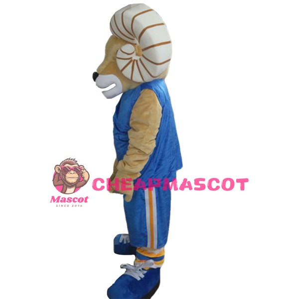 Quality Strong Ram With Sports Set Mascot Costume