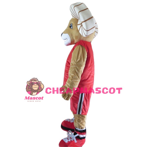 Quality Strong Ram With Sports Set Mascot Costume