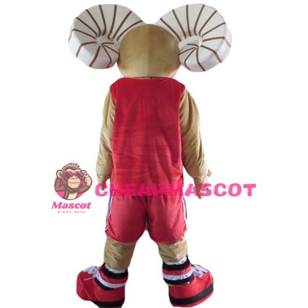 Quality Strong Ram With Sports Set Mascot Costume