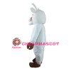 New Version Adult Furry White Goat Mascot Costume