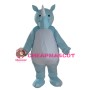 Customized Fashion Design Light Blue Rhino Mascot Costume