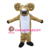 Direct Sale Likable Walking Light Brown Ram Mascot Costume