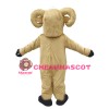 Direct Sale Likable Walking Light Brown Ram Mascot Costume
