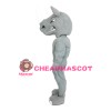 Top Quality Powerful Grey Tyrannosaurus With Muscle Mascot Costume
