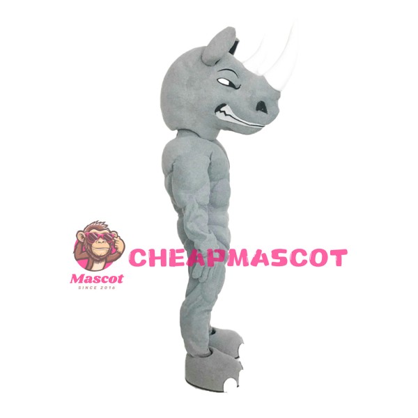 Top Quality Powerful Grey Tyrannosaurus With Muscle Mascot Costume