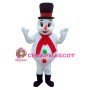 Snowman With Red Scarf Mascot Costume