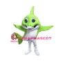 Standing Style Funny Green Dolphin Mascot Costume