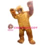 Plush Long Fur Big Brown Bear Mascot Costume