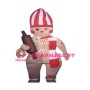 New Smiling Biscuit Baby With Scarf Mascot Costume