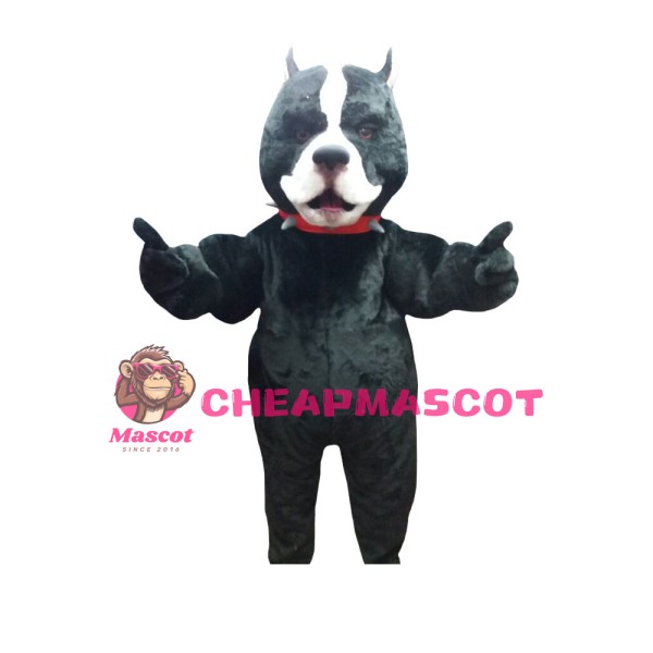 Little Ugly Black Dog Mascot Costume