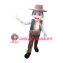 Passionate Little Boy With Vintage Set Mascot Costume