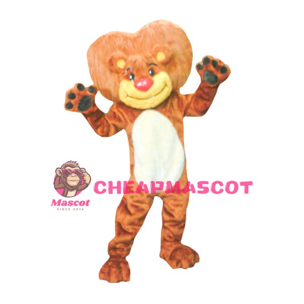 New Lifesome Lion With Caring Mane Mascot Costume