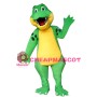 Professional Quality Green & Yellow Dinosaur Mascot Costume