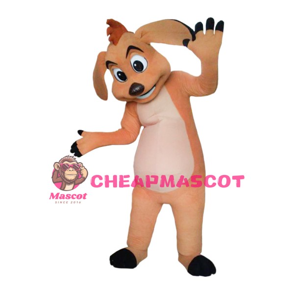 Adult Size Lovely Light Brown Dog Mascot Costume