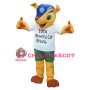 Fashion World Cup Yellow Deer Mascot Costume