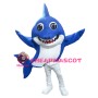 Cartoon Bright Eyes Shark Mascot Costume