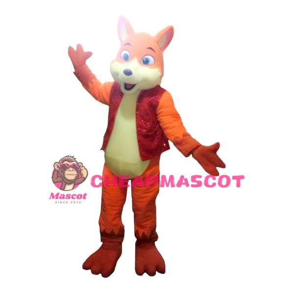 Classic Cunning Orange Fox Mascot Costume