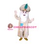 Bearded Old Arab King With Coat Mascot Costume