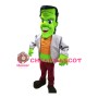 Strange Long Head Green Wack Mascot Costume