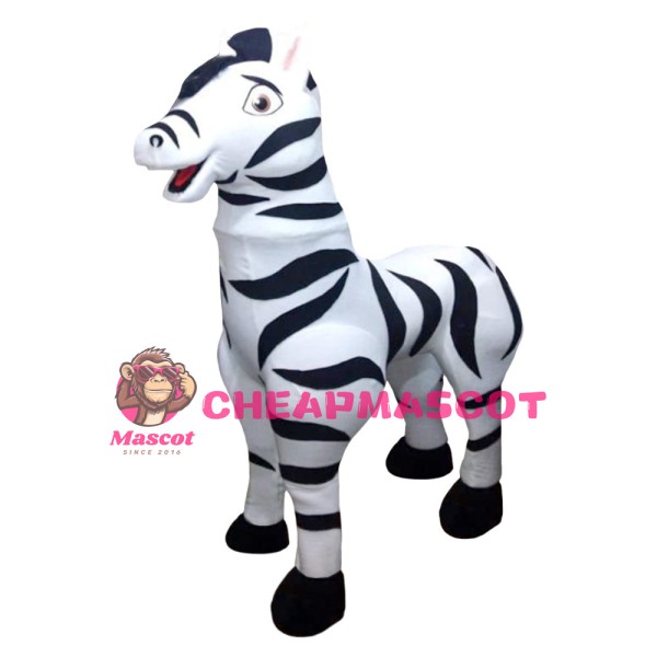 Normal Shaped Zebra Mascot Costume