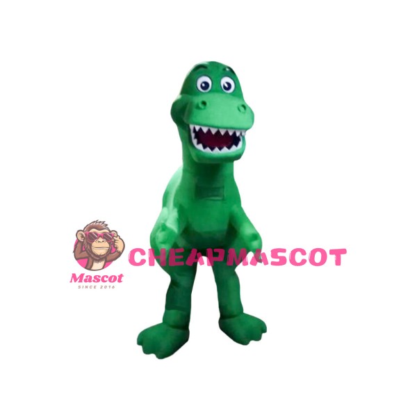 Green Little Dragon With Sharp Tooth Mascot Costume