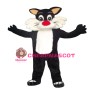 Adult Lively Black & White Cat Mascot Costume