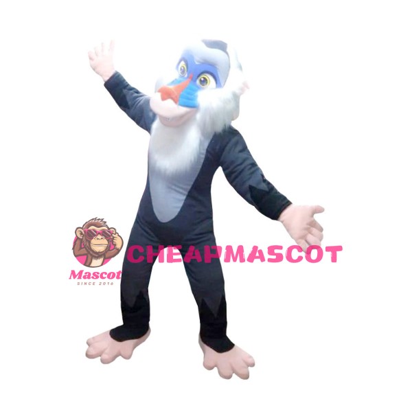 Old Blue Face Wild Monkey Mascot Costume