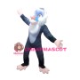 Old Blue Face Wild Monkey Mascot Costume