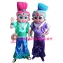 Colorful Indian Woman With Traditional Clothing Mascot Costume