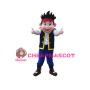 Exciting Little Boy With Red Headpiece Mascot Costume