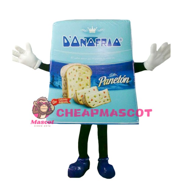 Light Blue Toast Bag Mascot Costume