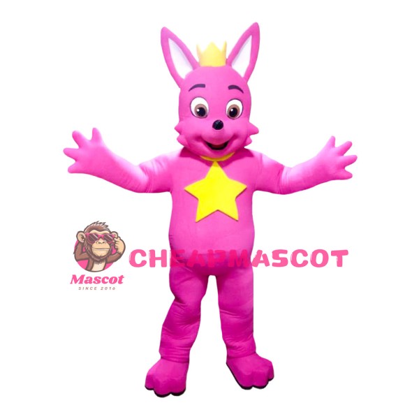Rose Red Crown Squirrel Mascot Costume