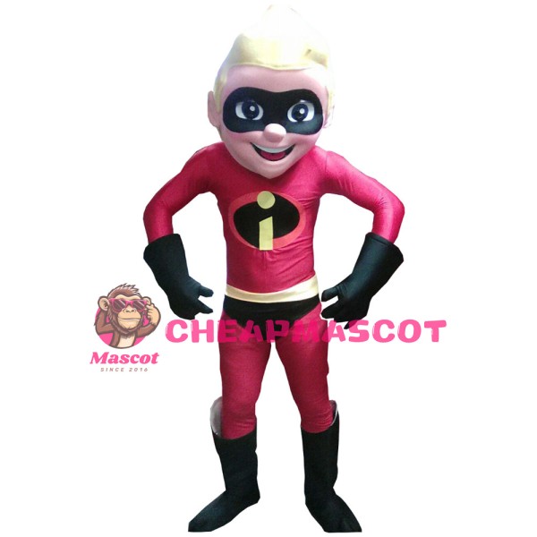 Brave Hero With Blindfold Mascot Costume