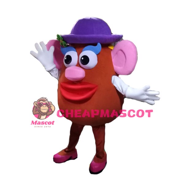 Red Body Doll With Protruding Nose Mascot Costume
