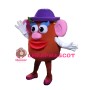 Red Body Doll With Protruding Nose Mascot Costume