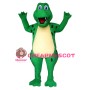 Blue Eyes Green Cartoon Dinosaur Mascot Costume
