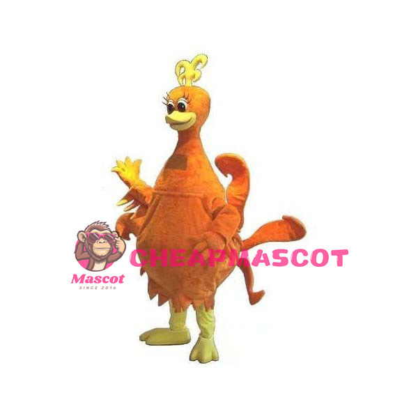 Cartoon Orange Turkey Mascot Costume For Festival